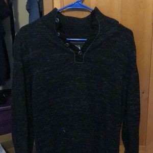 Buckle black sweater